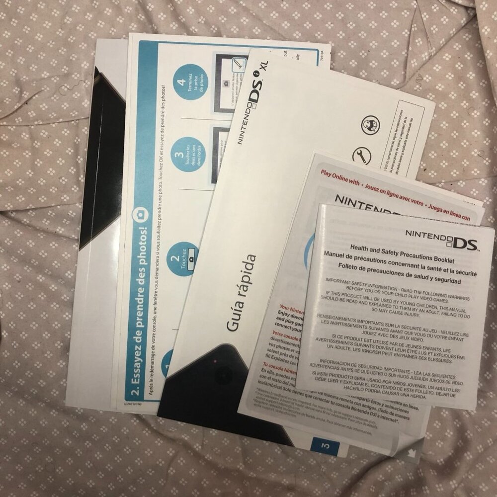Nintendo DSi XL Box with Manuals